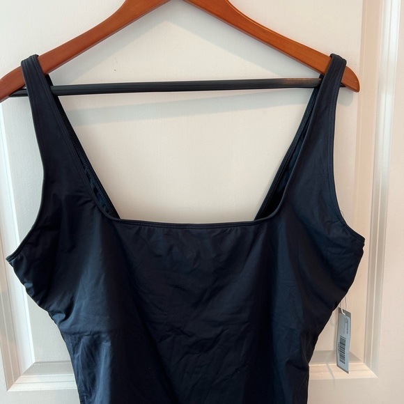 NWT Everlane The Square Neck One Piece Swimsuit in Black Size XXL - Picture 6 of 16
